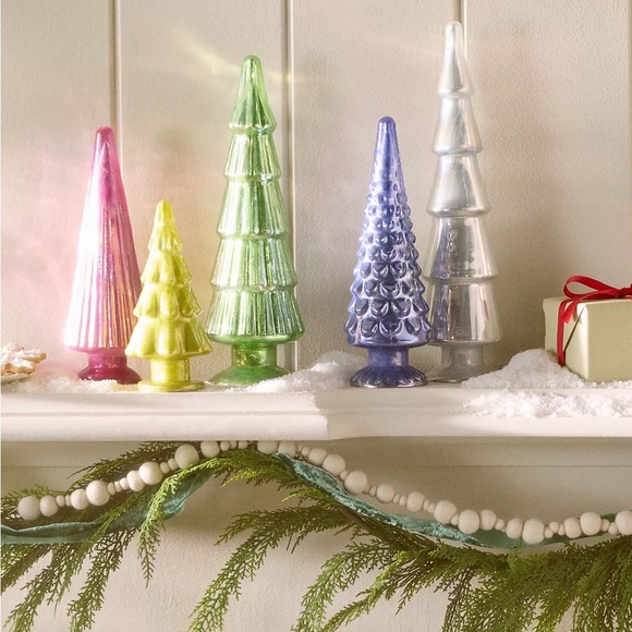 NEW Anthropologie Handblown Glass Tree in Cobalt, Medium - Picture 3 of 3